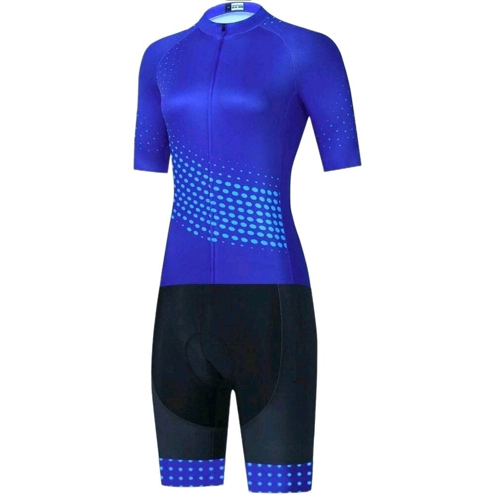 NEW! Tri Skin TriSuit Women's XL Blue/Black Cycling Clothing Triathlon Endura